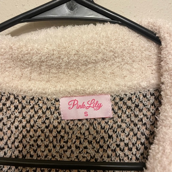 Pink Lily Something more beige and black cardigan - Picture 3 of 3